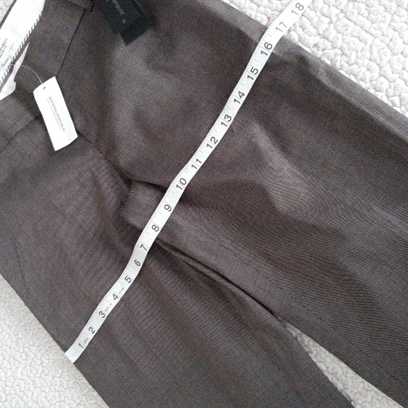 NWT Banana Republic Size 2 Original Martin Fit Classic Midrise Brown Dress Pants - Picture 9 of 16